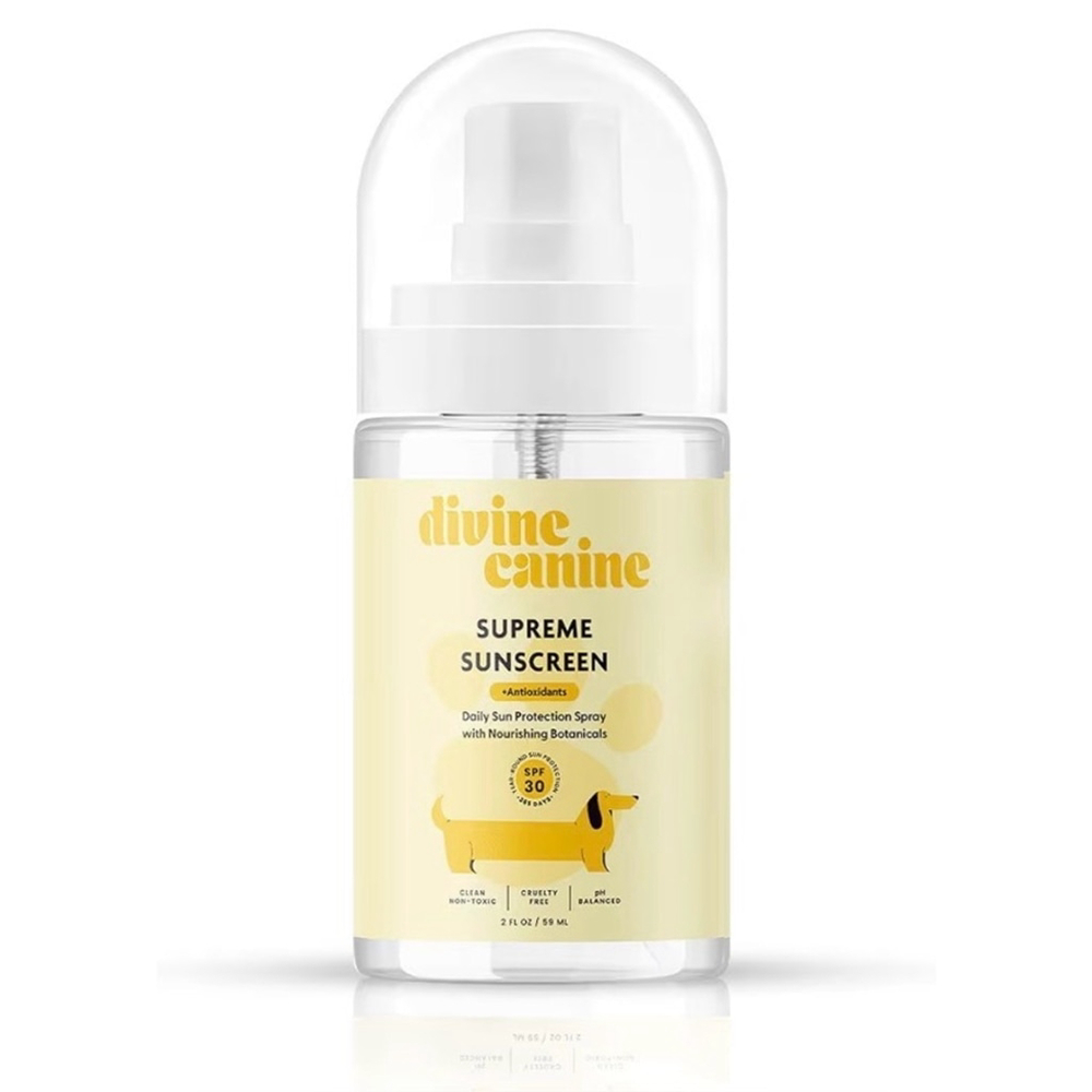 NEW 2 Dog Sunscreen Body Spray 2oz SPF30 Mineral Protection Natural Broad Spectr